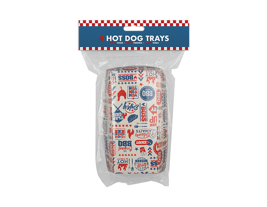 BBQ Hot Dog Trays 4pk