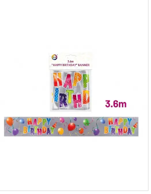 3.6m Happy Birthday Banner