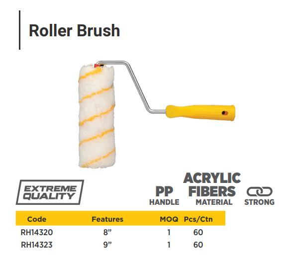 BIG ROLLER BRUSH ETHYLENE 8"
