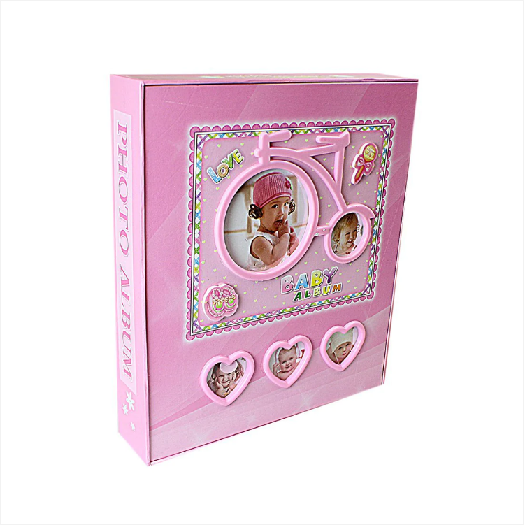 Baby Photo Album with Bicycle Design Assorted Colours