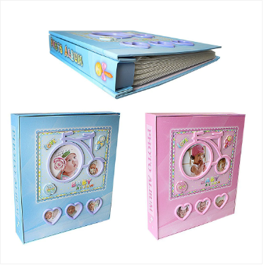 Baby Photo Album with Bicycle Design Assorted Colours