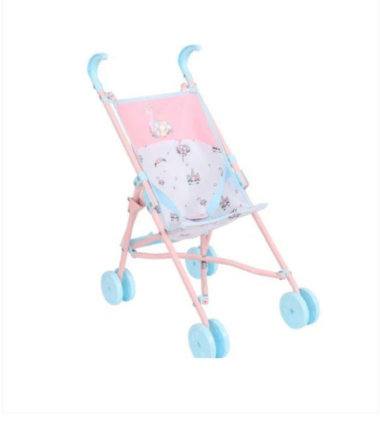 Baby Pink And Blue Single Buggy Pram Children's Indoor/Outdoor Buggy