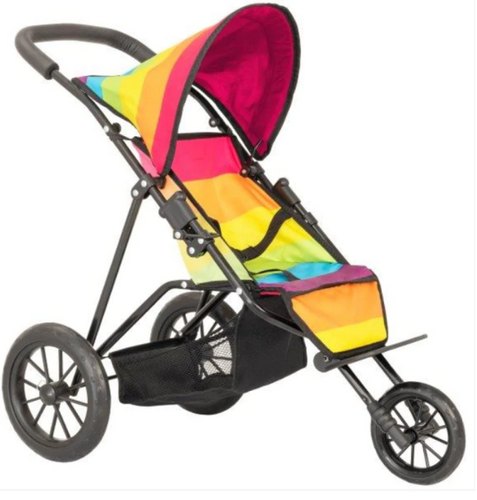Babychic Jogger Doll Pram Rainbow