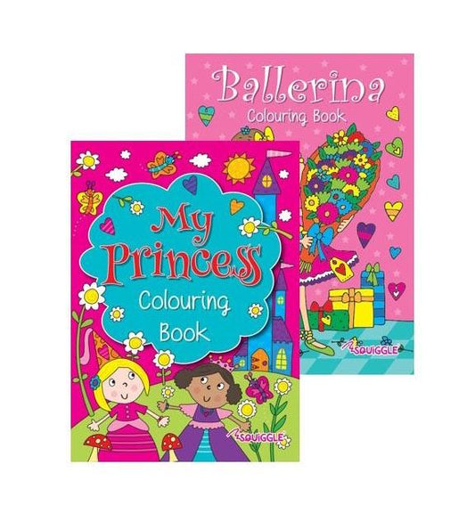 Ballerina & Princess Colouring Book Art and Crafts Girls Fun Book x 1