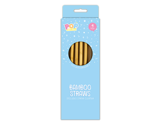 Bamboo Straws 4pk