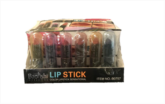Baolishi Lipstick Assorted Colours Box of 24