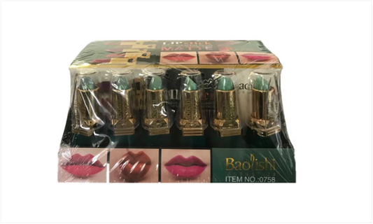 Baolishi Lipstick Assorted Colours Box of 24