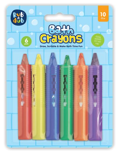 Bath Crayons - 6 Pack