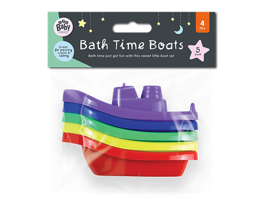 Bath Time Boats - 5 Pack