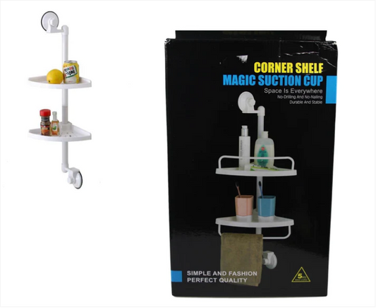 Bathroom Corner Shelf Magic Suction Cup Durable And Stable