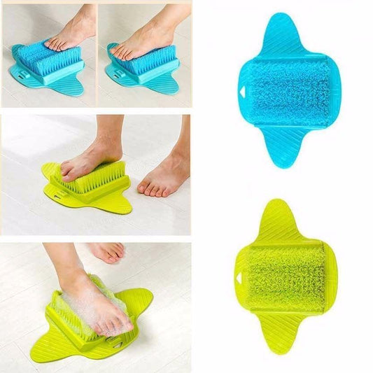 Bathroom Non Slip Suction Exfoliating Foot Brush Soft Bristle Foot Massage Brush