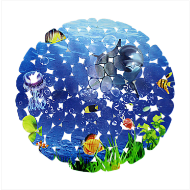 Bathroom Ocean Style Sink Pad Available in 2 Styles