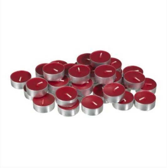 Beautifully Scented Opella Dark Cherry 12 Tealight Candles 3.5 Hour Burn Time