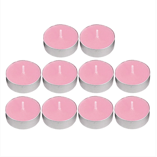 Beautifully Scented Opella Sunset Pink 15 Tealight Candles 3.5 Hour Burn Time