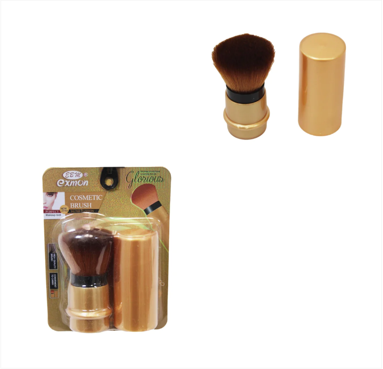 Beauty Cosmetic High Quality Brush Pocket Size Gold 7cm