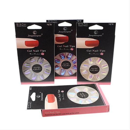 Better Than Salon Nails Gel TIP Nails Assorted Colour Pack of 12