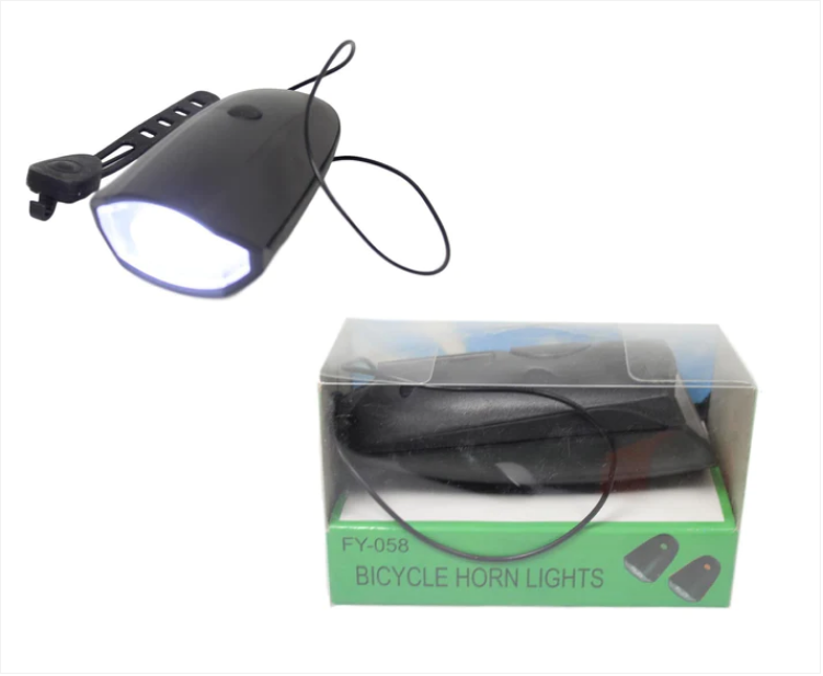 Bicycle Safety Hazard Light And Horn 2 in 1 Long Horn Switch Bicycle Light 12cm