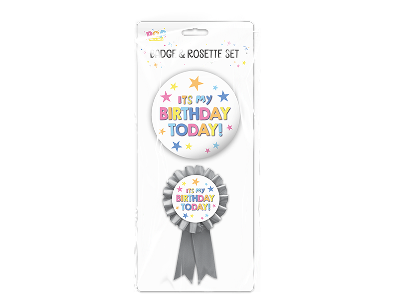 Birthday Party Badge Set - 2 Piece