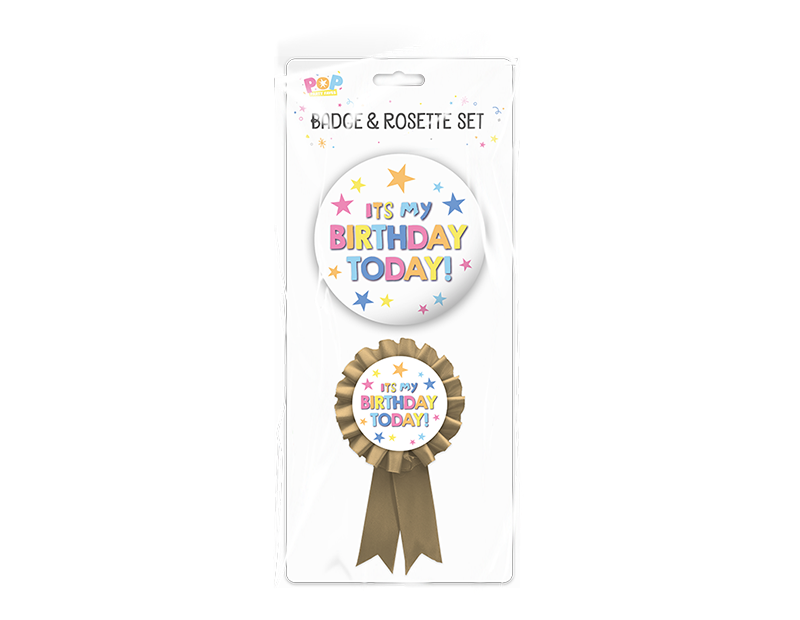 Birthday Party Badge Set - 2 Piece