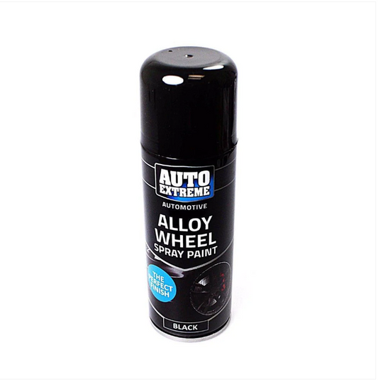 Black Auto Extreme Alloy Wheel Car Bike Van Wood Spray Paint Can 200ml