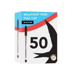 Black Ballpoint Pens, 50pcs Box