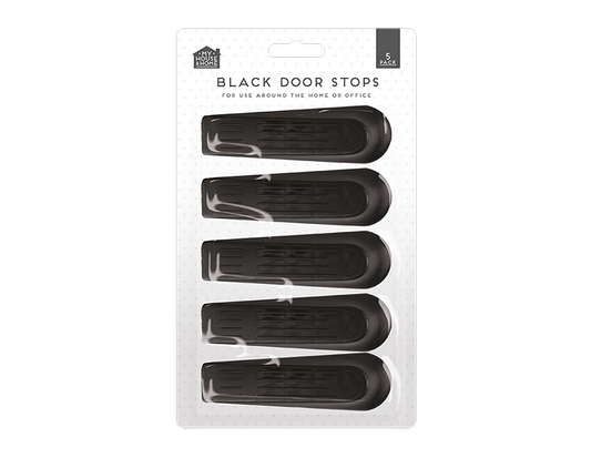 Black Door Stops - 5 Pack