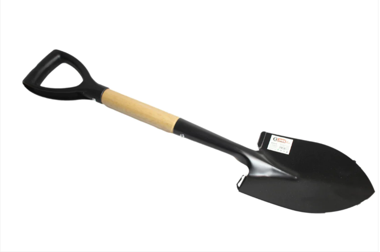 Black Medium Sized Garden Shovel 1 Piece 580g 68x3cm