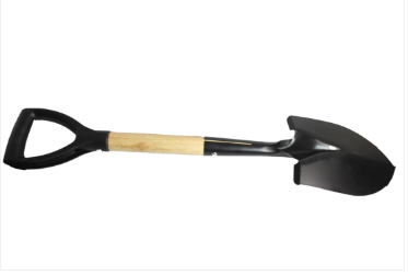 Black Medium Sized Garden Shovel 1 Piece 580g 68x3cm