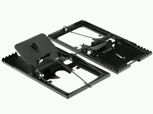 Black Reusable Metal Rat Mouse Trap Clip Pest Repeller Control 2 Pack