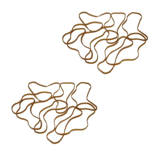 Brown Elastic Rubber Bands Large Heavy Duty Rubber Bands 50 Packs