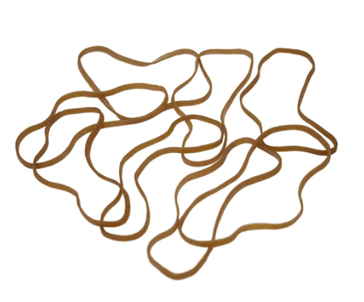 Brown Elastic Rubber Bands Large Heavy Duty Rubber Bands 50 Packs