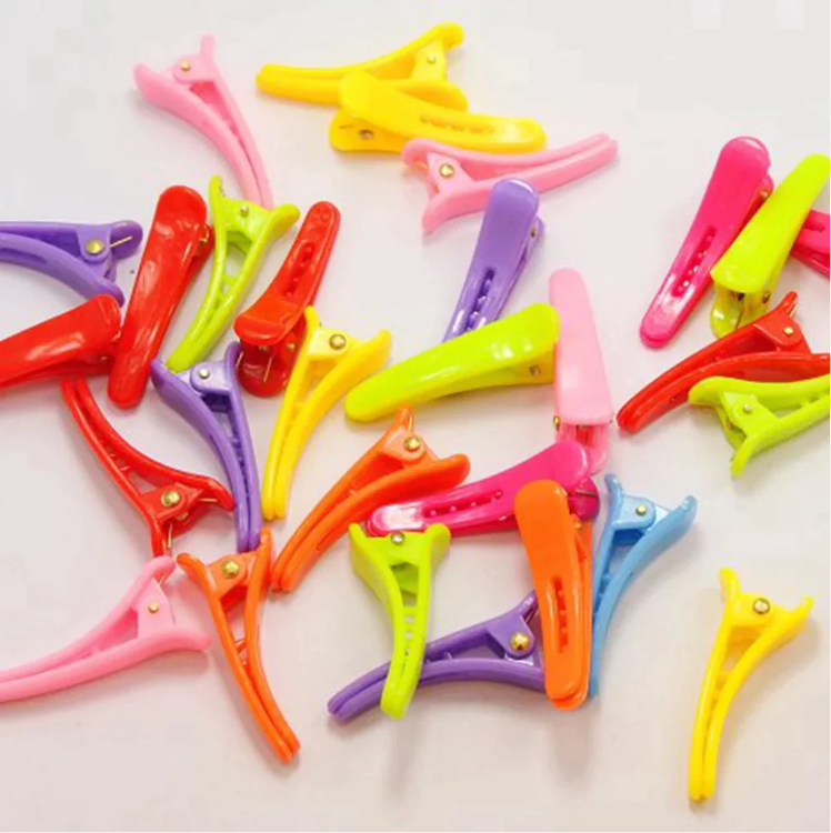 Bubblegum Candy Colour Alligator Hair Clips Assorted Colours 10 Pcs 35 mm