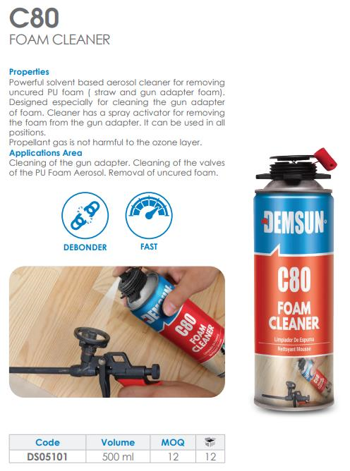 C80 FOAM CLEANER 500 ML