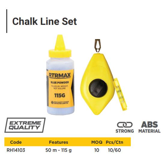 CHALK LINE REEL W/115G POWDER