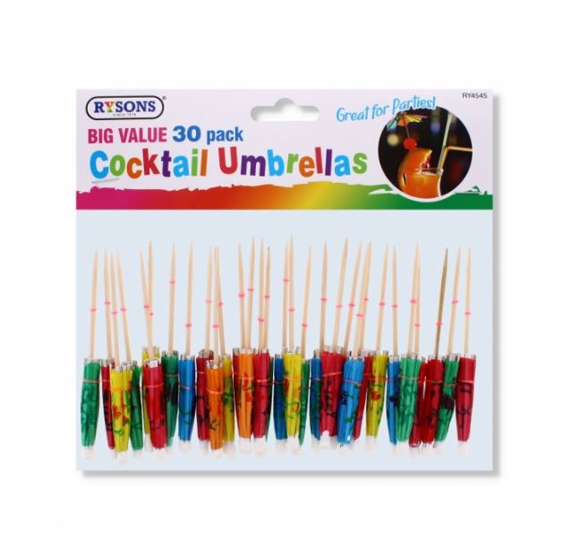 COCKTAIL UMBRELLAS 30 PACK