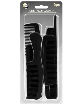 6pc Hair Styling Comb Set