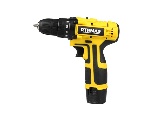 CORDLESS DRILL LI-ION 12V/1.5A 2 BATTERIES RTRMAX