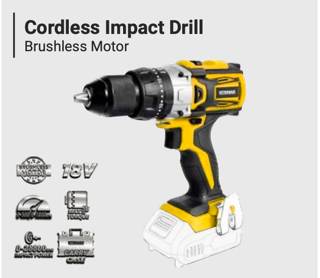 CORDLESS IMPACT DRILL( BRUSHLESS) * WITHOUT BATTERY