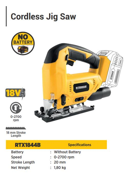 CORDLESS JIG SAW 18V * WITHOUT BATTERY
