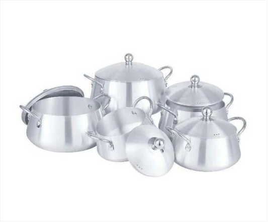 CUTE Kitchenware Belly Set 5 Pack Metal Finish Wire Handle