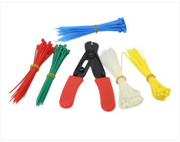 Cable Tie Set With Cutter Assorted Colour And Sizes Set Builders DIY Kit