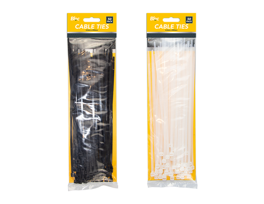 Cable Ties 4.7mm x 250mm - 50 Pack