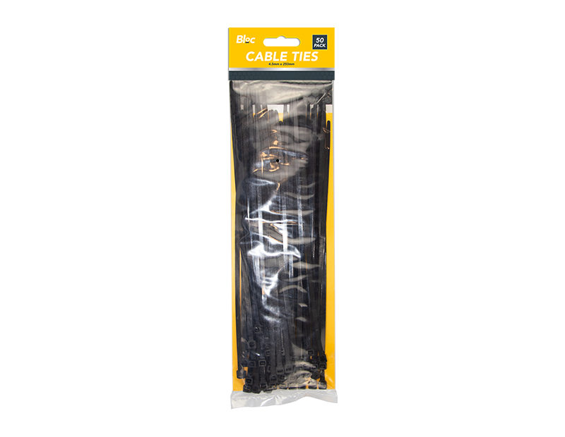 Cable Ties 4.7mm x 250mm - 50 Pack