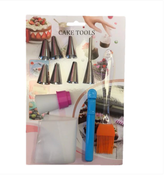 Cake Decorating Piping Bag Tip Brush Set Assorted Piping Tips