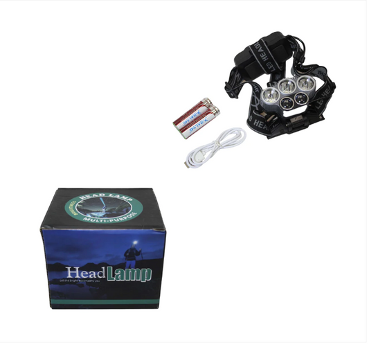 Camping Headlamp Torch Charger And Battery Powered Headlamp