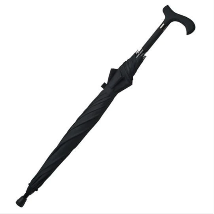 Camping & Outdoors / Walking Stick Umbrella Black /Cane 84-92 CM /Umbrella 104 cm