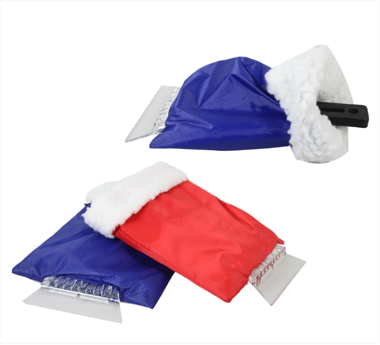 Car Household Window Ice Scraper With Warm Handle Cover 10cm x 23cm