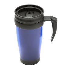 Car Travel Mug with Handle Assorted Colours