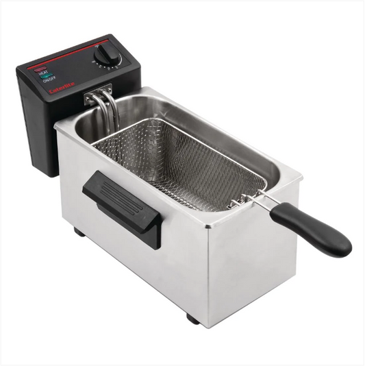 Caterlite Light Duty Single Tank Fryer 3.5L 2kW 238(H) x 436(W) x 252(D) mm
