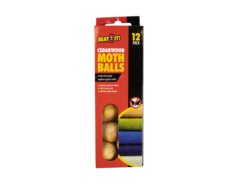 Cedarwood Moth Balls - 12 Pack